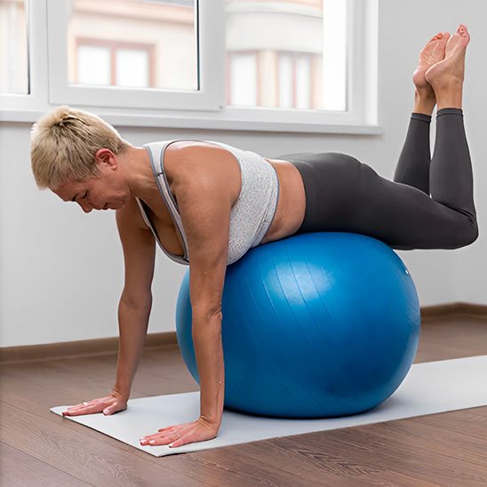 Ballon Pilates Anti-Éclatement - Yoga & Fitness | Synergie