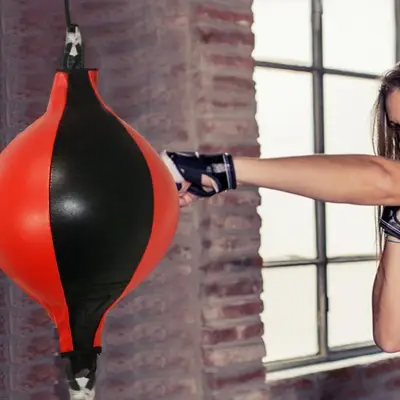 Sac De Boxe - BoxingPunchingBall™ - Rouge&noir