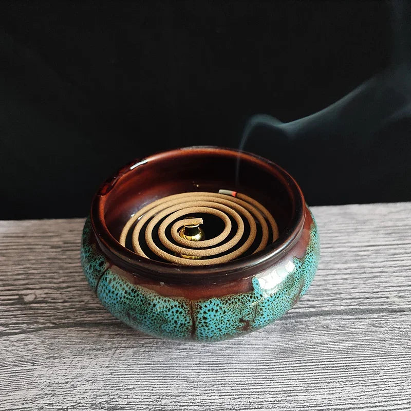 Bruleur d'Encens - CeramicIncenseBurner™ - Cyan