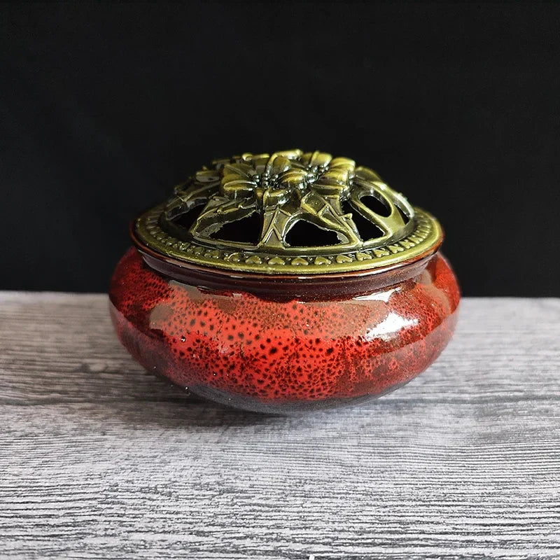 Bruleur d'Encens - CeramicIncenseBurner™ - Rouge