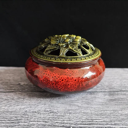 Bruleur d'Encens - CeramicIncenseBurner™ - Rouge