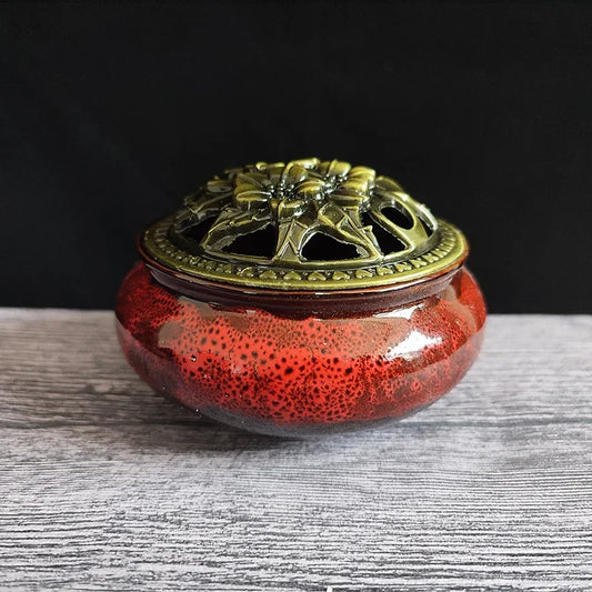 Bruleur d'Encens - CeramicIncenseBurner™ - Rouge