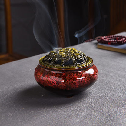 Bruleur d'Encens - CeramicIncenseBurner™ - Rouge