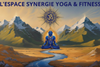 Logo L'Espace Synergie Yoga & Fitness - Typographie indigo