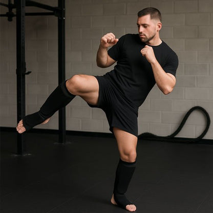 Protège Tibia Boxe - Protection Haute Performance | Synergie