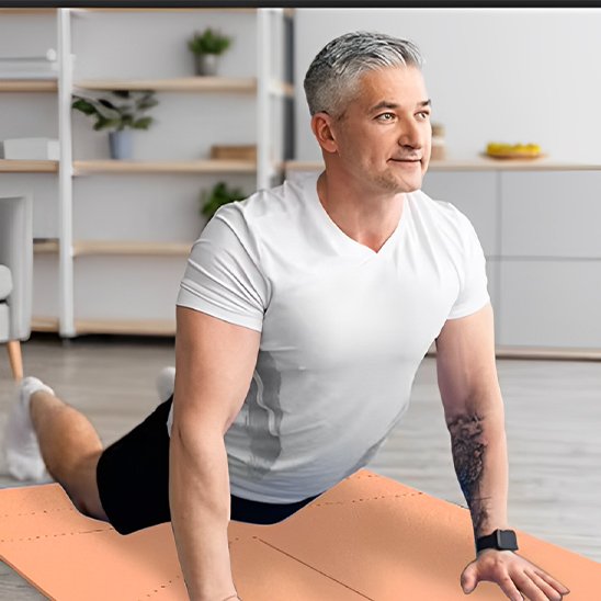 Tapis de Sport Premium Antidérapant Pliable - Yoga & Fitness | Synergie