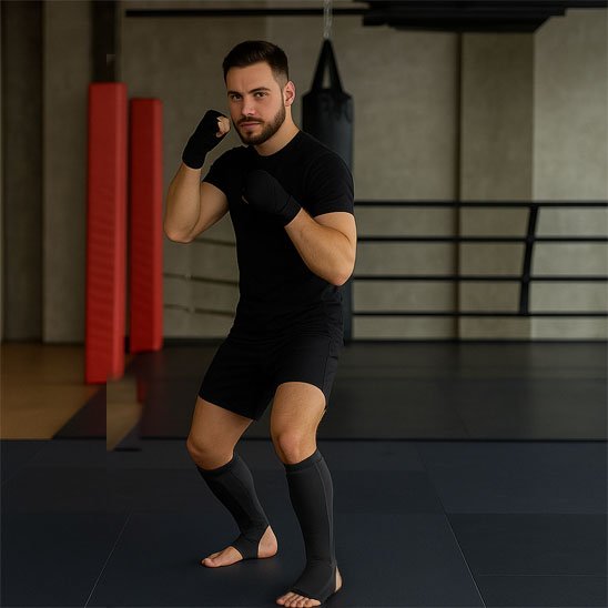 Protège Tibia Boxe - Protection Haute Performance | Synergie